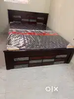 Qeen size with out storage bed affordable price