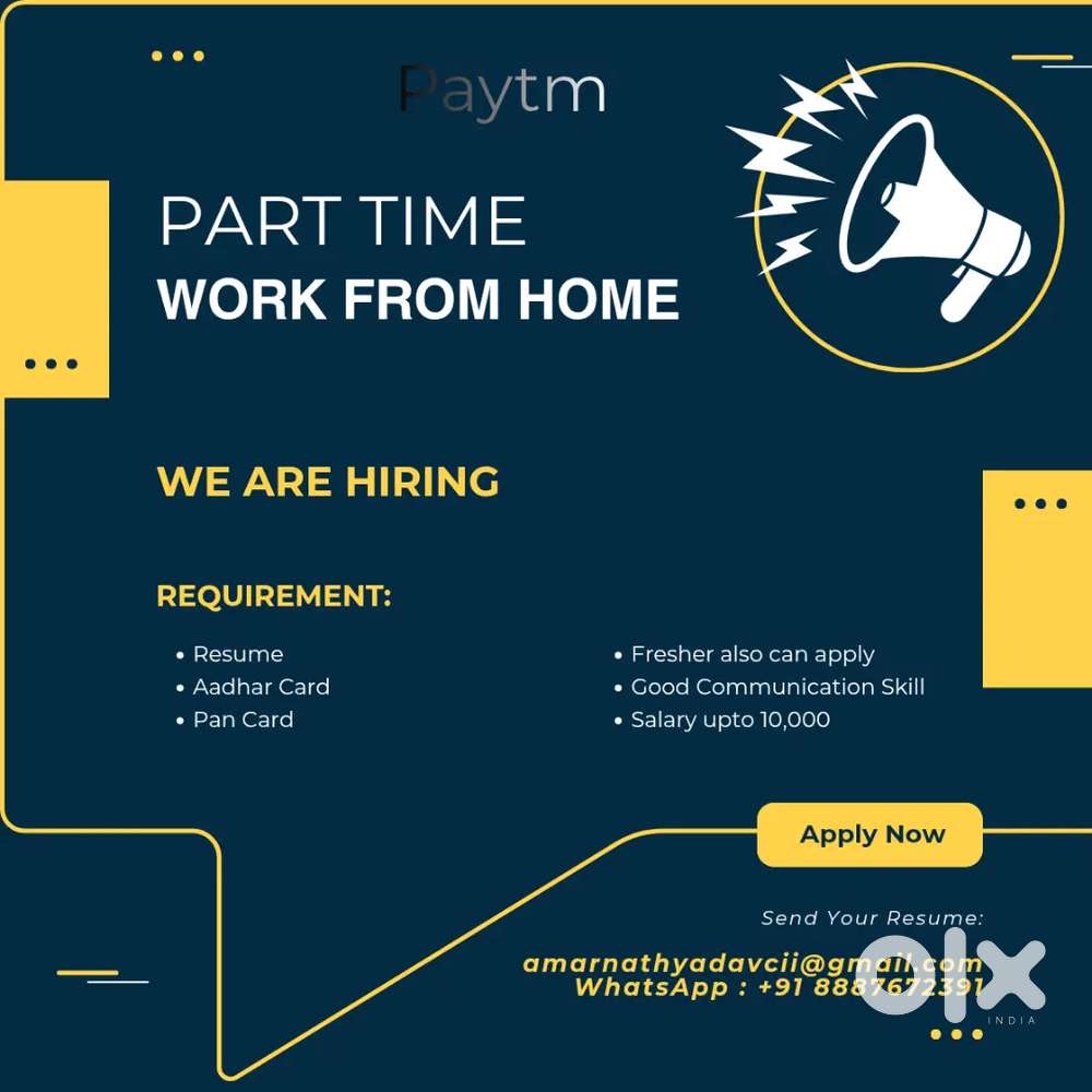 Paytm part time job