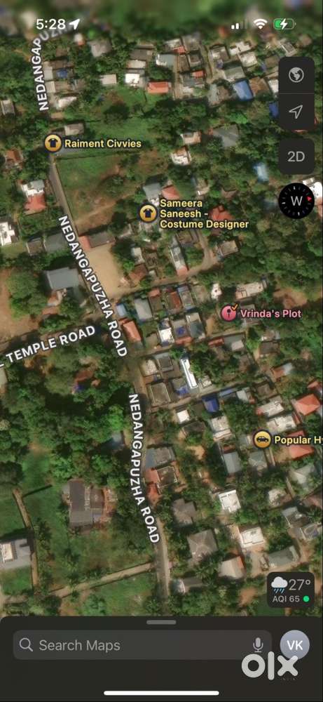 Plot for sale South Eroor