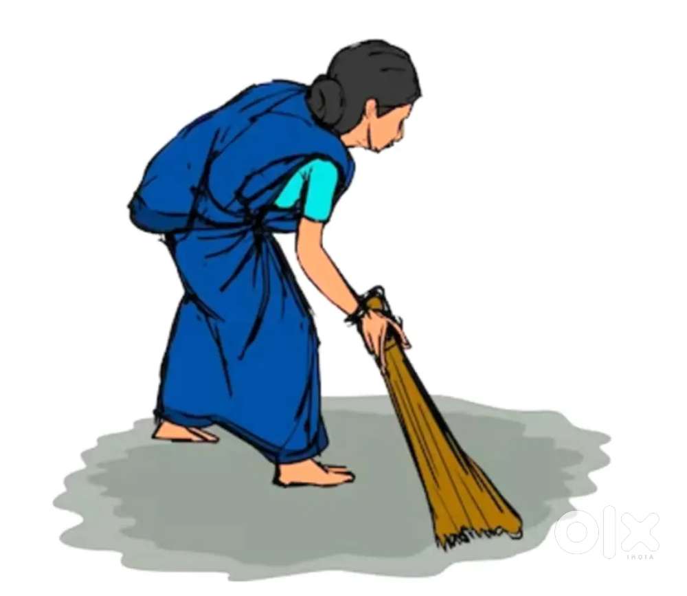 दो टाइम बर्तन और सुबह झाड़ू पूछा करना है।