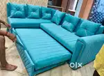 New brand l sofa cum bed and Box available