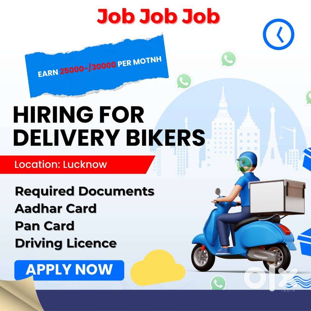 Hiring for Delivery Boy Jobs in Kishanpur Dehradun