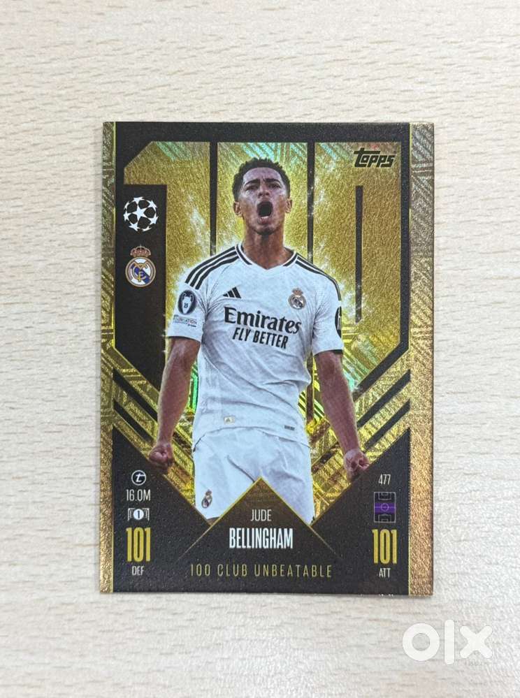 Jude Bellingham - 100 Club Unbeatable Topps Card