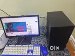 Desktop Setup With Printer Brand New
