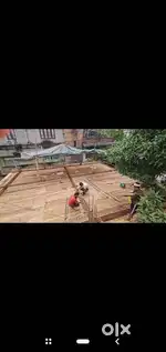Shuttering wood with bamboo