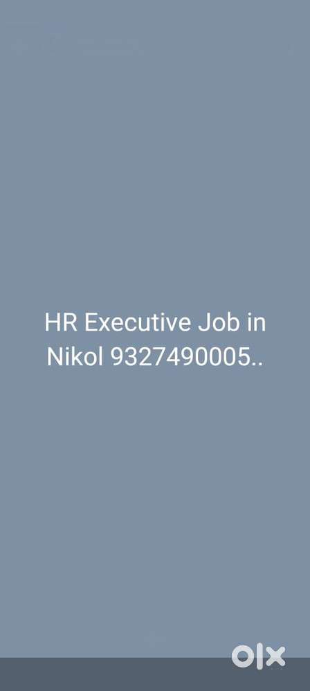 HR EXECUTIVE JOB