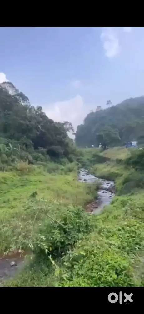 Premium highway touch property near Madikeri with flat land river touc