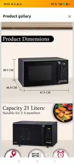 Lg conventional micro oven