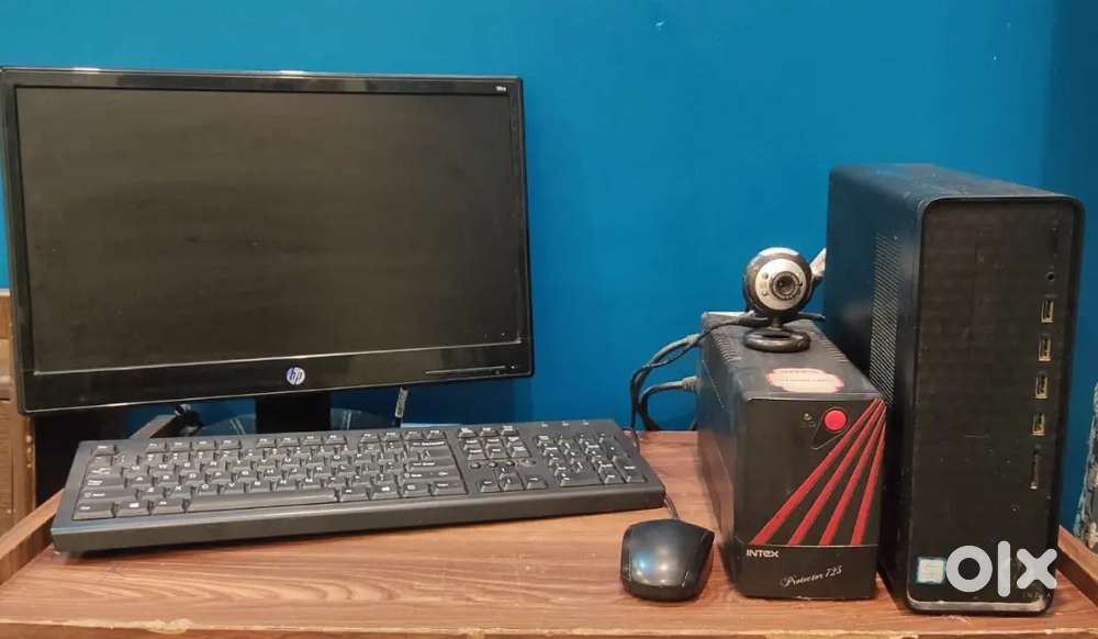 Hp CPU  + it's hardware mouse keyboard