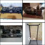 4Pc Product sale water motor and 2pc gas stove and 1pc Iron Khaat