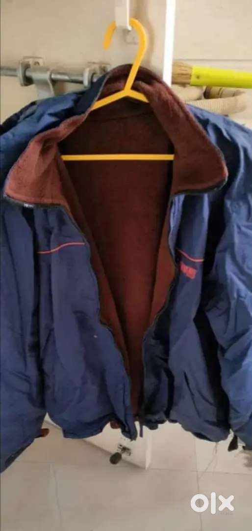 Mens hooded rain and warm Jacket and office bag