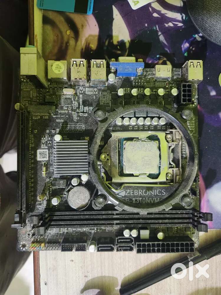 ZEBRONICS Motherboard,i3-9100F 9th Gen Processor,RGB copper cpu cooler