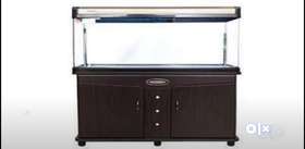 Aquarium with Cabinet Good condition big size 4fts with accessories worth 3000   Selling shifting ge...