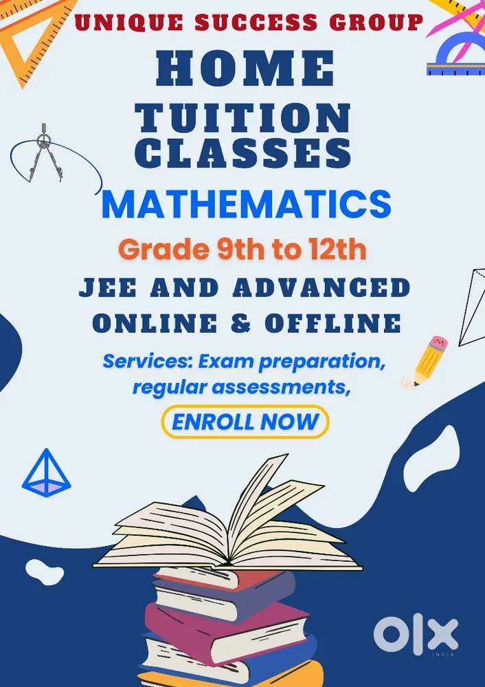 Home/Online tuition Mathematics ( 9th to 12th)