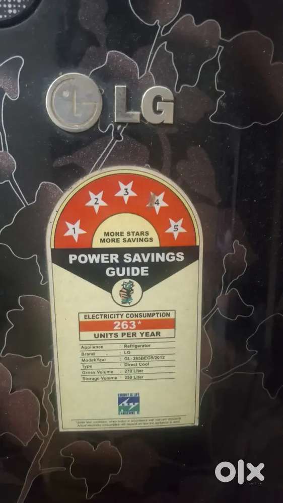 LG 275 Ltr new. Condition