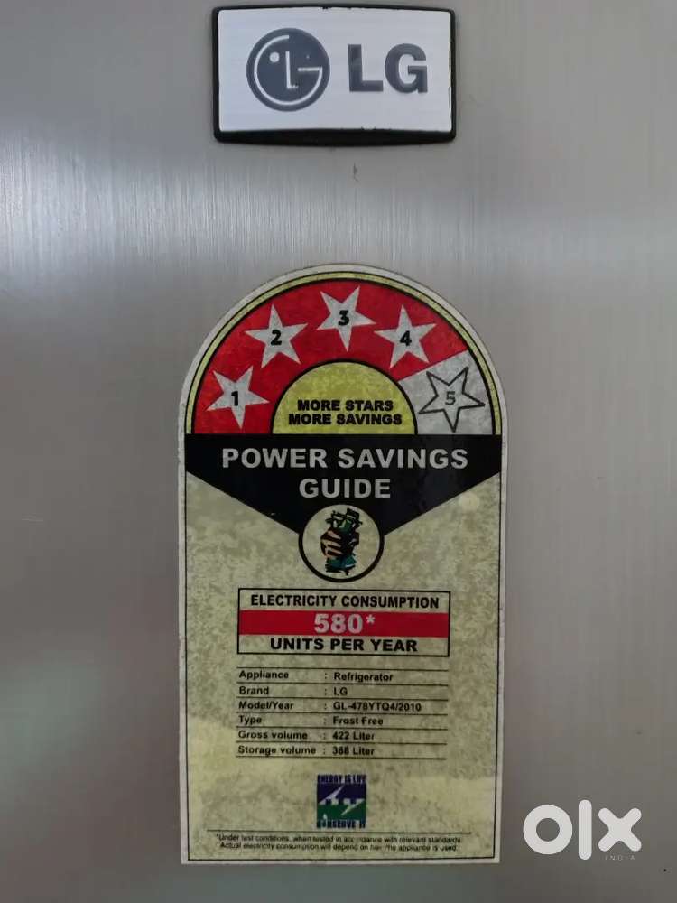 LG frost free 2 door fridge good running condition