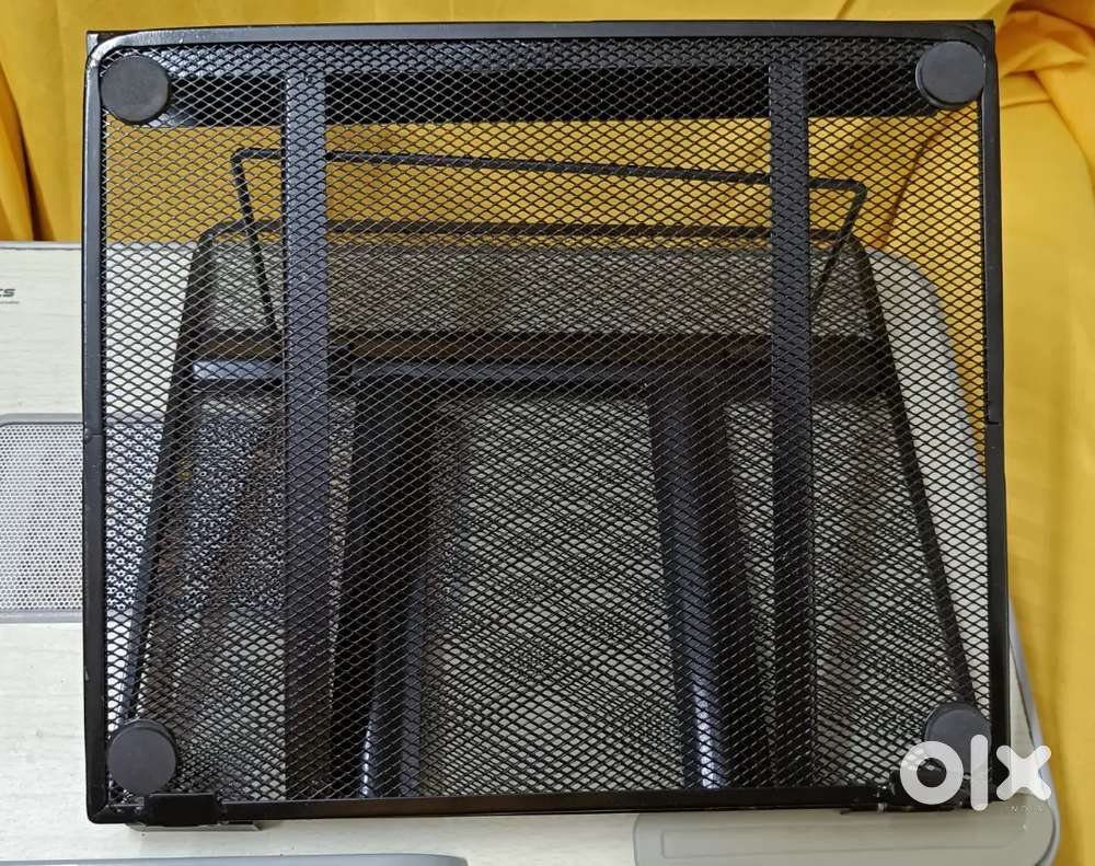 Laptop Stand Height Adjustable Metallic Black