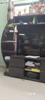 TV unit with glass display