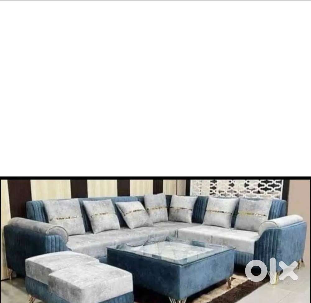 The all new  l shape sofa set with premium quality and free deli