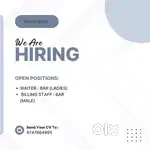 WAITER:BAR(LDIES)  BILLING : BAR (MALE)