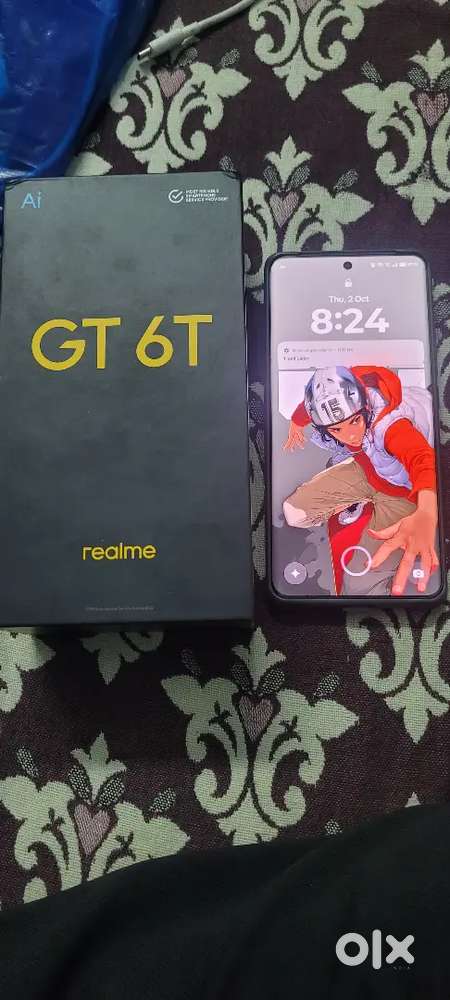 Realme Gt6t 5g,8gb,128gb,4 months mobile,no dents,no scratches