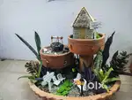 Beautiful 3 tier miniature garden