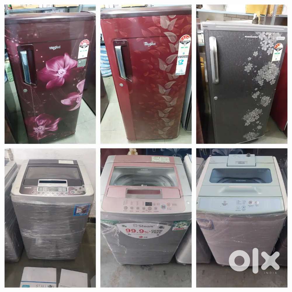 5 year warranty on fridge. Washing machine.  Free shipping