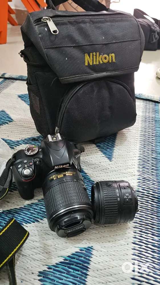 Nikon DSLR Camera with 2 lens