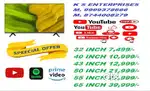 43 INCH 4K UHD FRAMELESS LED @ 12999/-