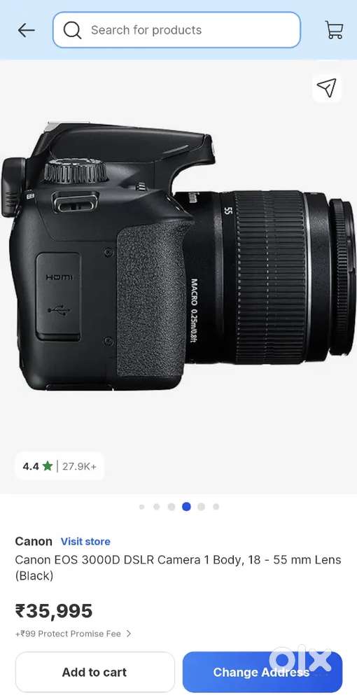 CAMERA- CANON EOS 3000D and DIGITEK TRIPOD