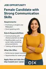 Female professional with strong communication skills