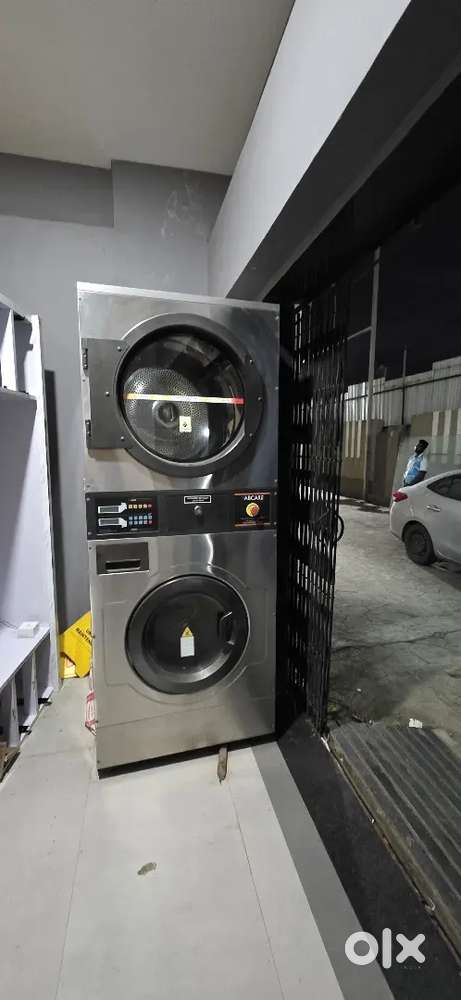 Total laundry machines setup ready