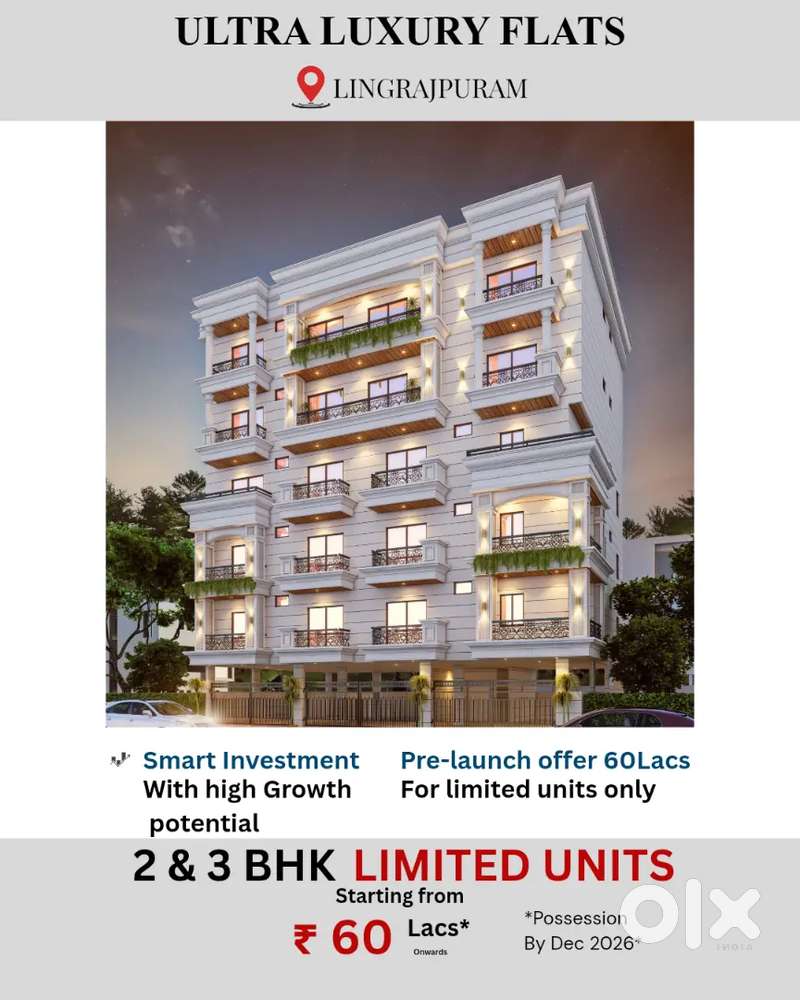 2 & 3 bhk ultra luxury flats for sale ( lingrajpuram)
