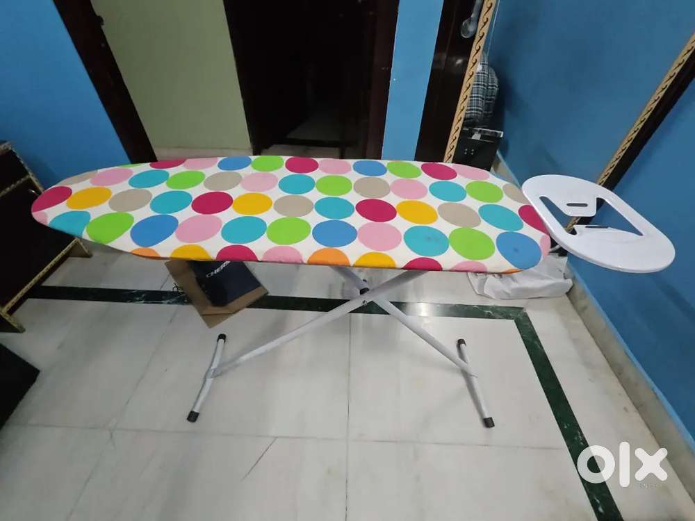 Ironing Board/Table with Iron Holder, Foldable & Adjustable
.