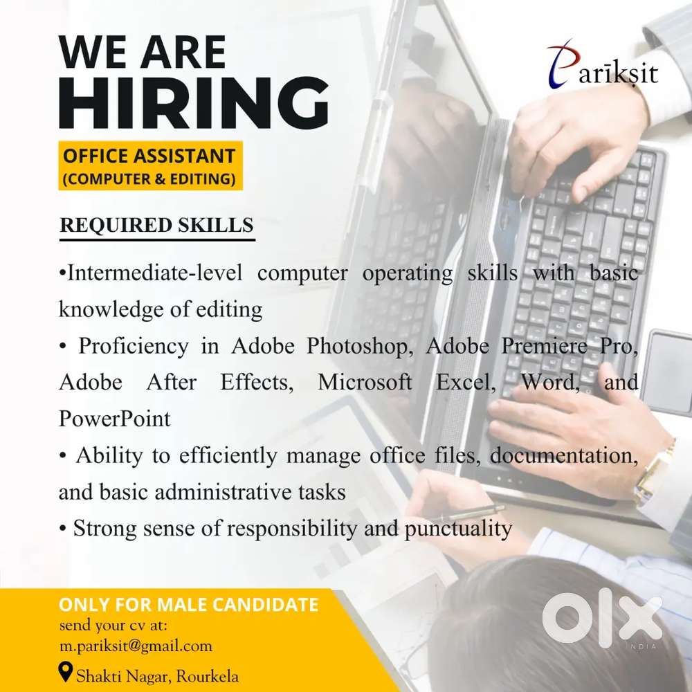 Office Assistant (Computer & Editing)