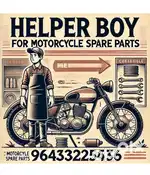 Helper required in Motorcycle Spare Parts shop
