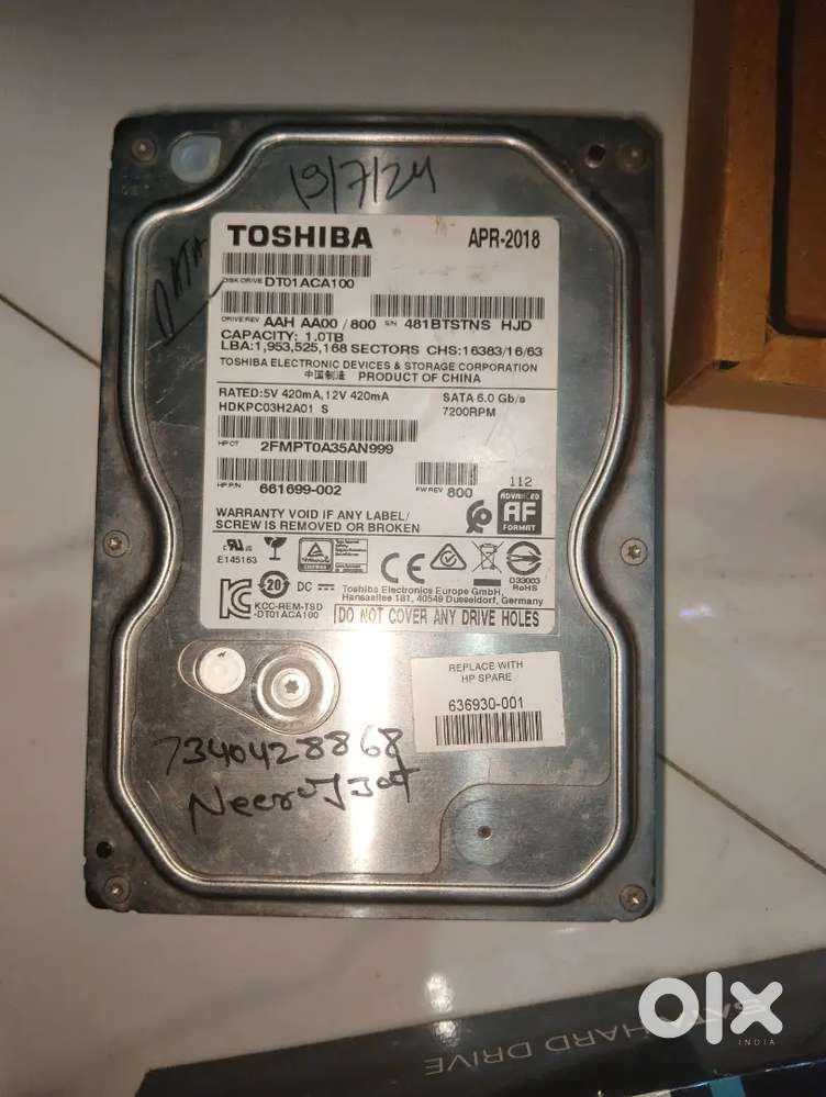 1  TB Hard Drive