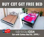 Cot Sale Steel cot single double queen size king Bed @ jower