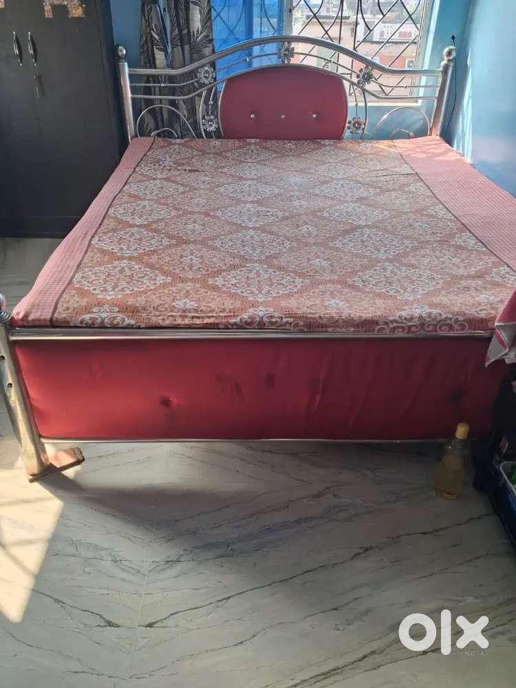 Steel Bed with Kurlon Mattress