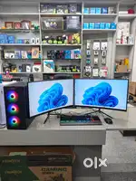 New Assembled Computer Trading setup with two 27inch Curve Monitor