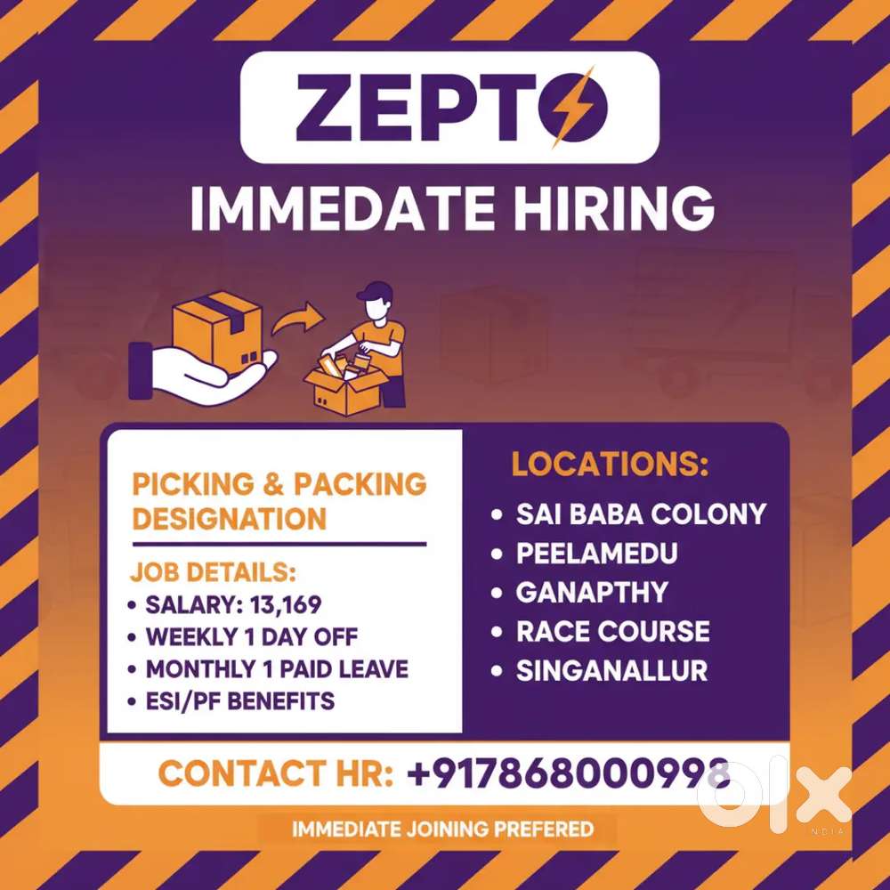 Zepto picking packing