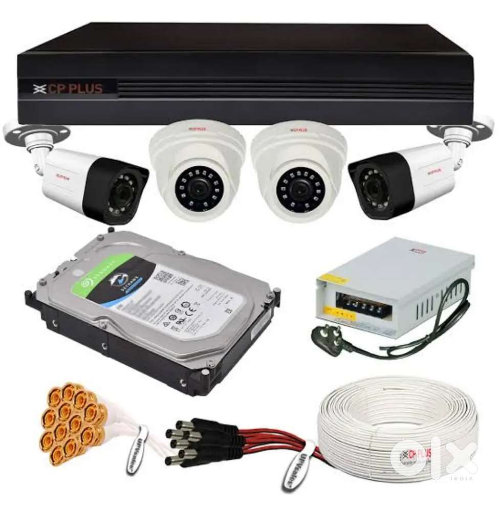 CCTV 4 HD/ IP camera complete setup with free installation