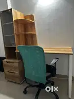 Study table cum bookshelf + Orthopedic&adjustable chair