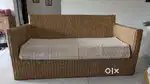 Brown CANE SOFA