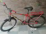 CYCLE FOR MEN COLOUR RED WITH REAR TYRE DISK BREAK IDEAL FOR 10+YEAR