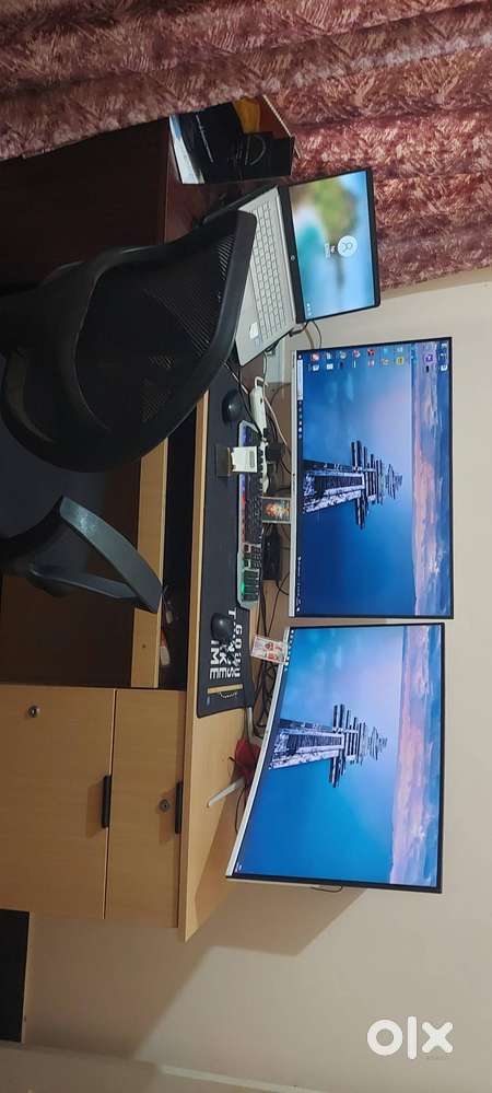 Only Monitor and system full set include table and chair