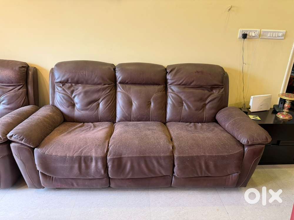 3+1 Leather Recliner Sofa Set of Durian