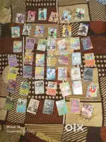 Naruto and pokemon cards.