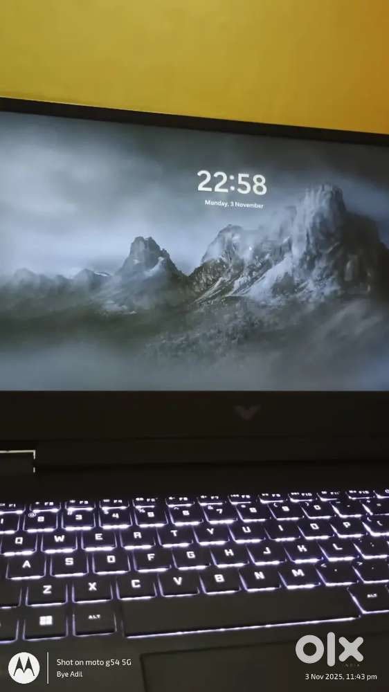 Hp victus. Mint condition. Office used With bill box and charger