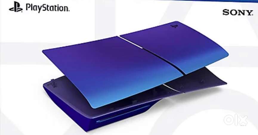 Cobalt blue Sony PS5 Slim Disc Console Covers/Faceplates